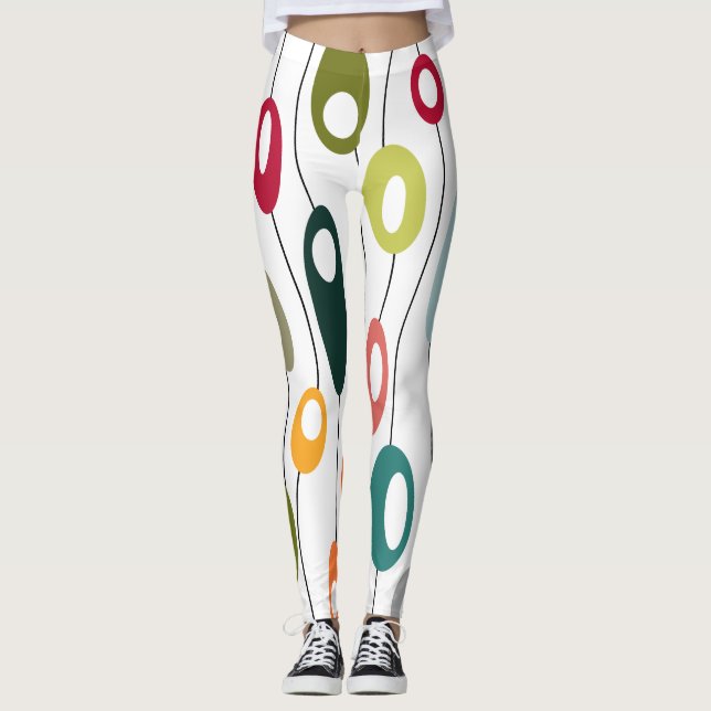 Wall of Ovals  Leggings (Front)