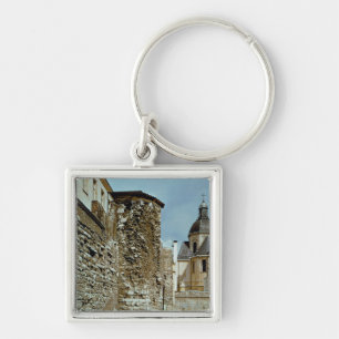 Wall of Philippe Auguste rue des Jardins Key Ring