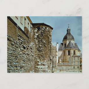 Wall of Philippe Auguste  rue des Jardins Postcard