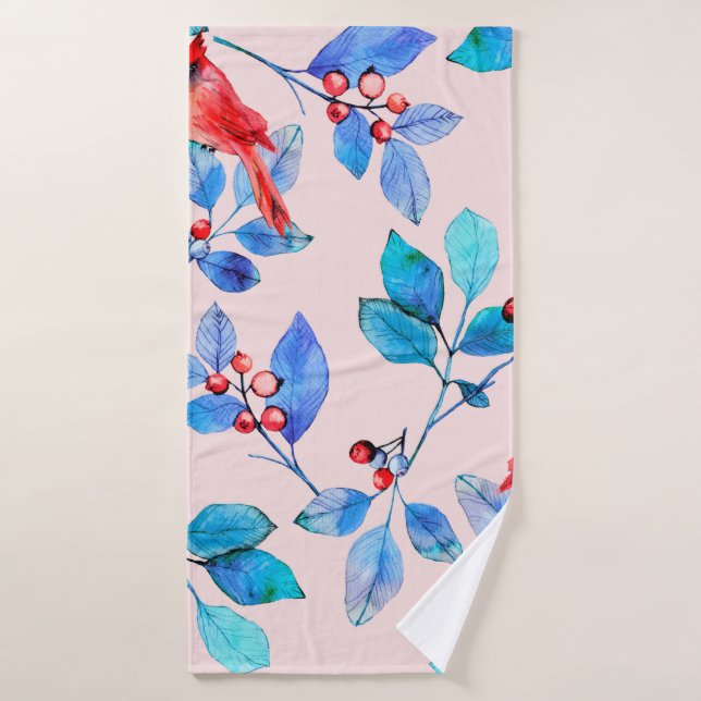 Wall of pink bricks use to backgroundabstract,arch bath towel (Bath Towel)