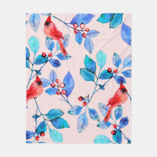 Wall of pink bricks use to backgroundabstract,arch fleece blanket