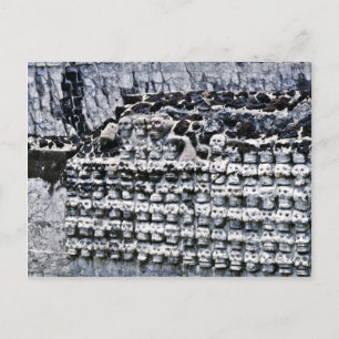 Wall Of Skulls At Templo Mayor, Mexico City Postcard