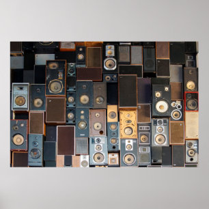 Wall of speakers poster