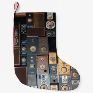 Wall of speakers small christmas stocking