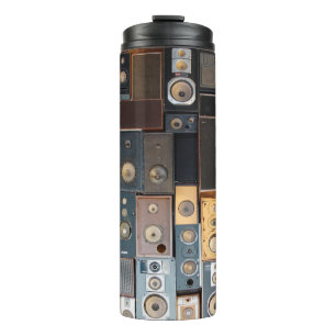 Wall of speakers thermal tumbler