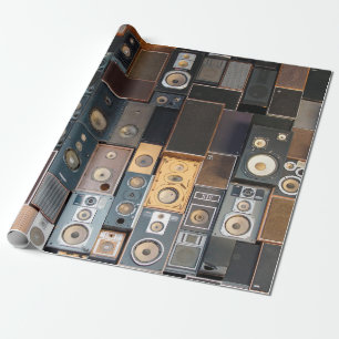 Wall of speakers wrapping paper