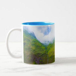 Wall of Tears, Mount Waialeale, Kauai, Hawaii Two-Tone Coffee Mug
