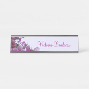 Wall or Desk Hanging Name Orchids Purple Lavender Desk Name Plate