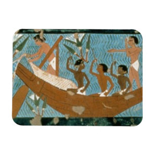 Wall painting from the tomb of Ipuy, Thebes, depic Magnet
