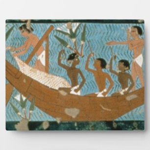 Wall painting from the tomb of Ipuy, Thebes, depic Plaque