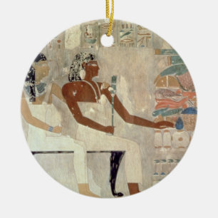 Wall painting from the tomb of Rekhmire, Thebes, d Ceramic Tree Decoration