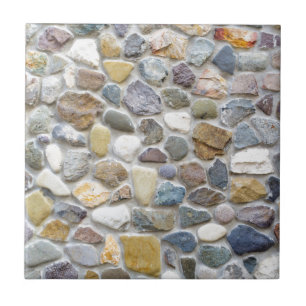 Wall pebble pattern tile