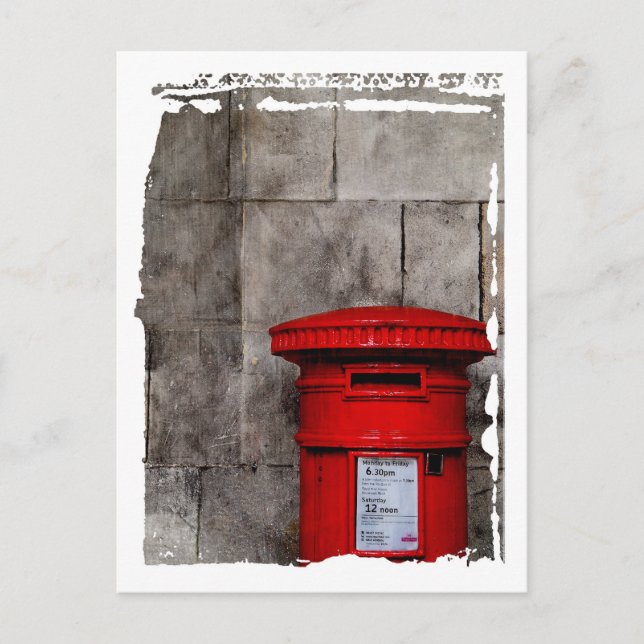Wall & Postbox Postcard (Front)