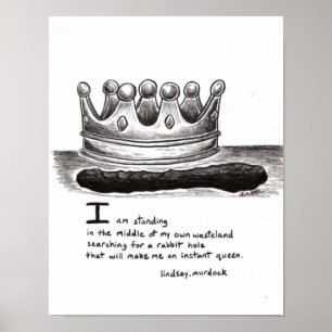 Wall poster Rabbit Hole Inspirational Quotes