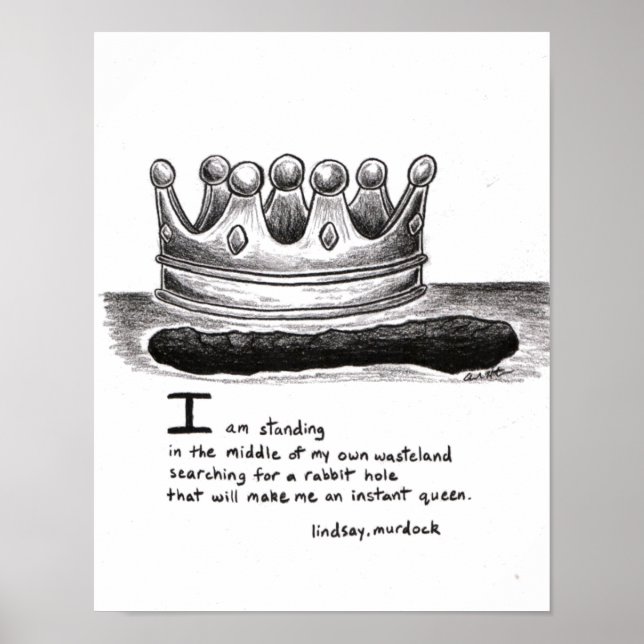 Wall poster Rabbit Hole Inspirational Quotes (Front)