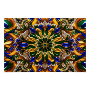 Wall poster with Brazil Colours Design