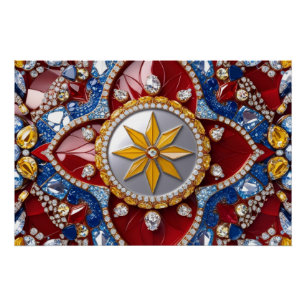 Wall poster with Colombian Colours Design