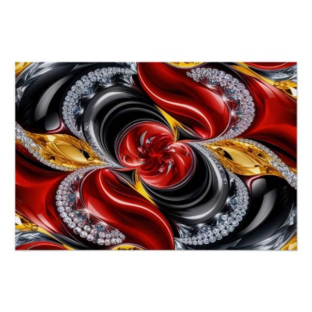 Wall poster with German Colours Design (Front)