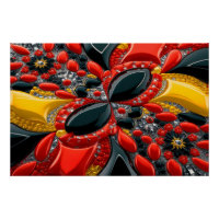 Wall poster with Germany Colours Design