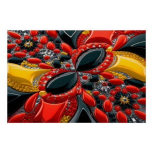 Wall poster with Germany Colours Design