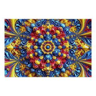 Wall poster with Romanian Colours Design
