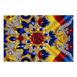 Wall poster with Romanian Colours Design