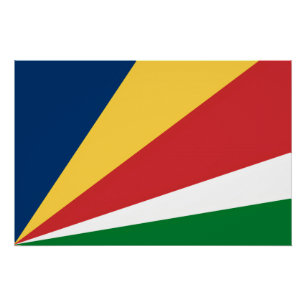 Wall poster with Seychelles Colours Design