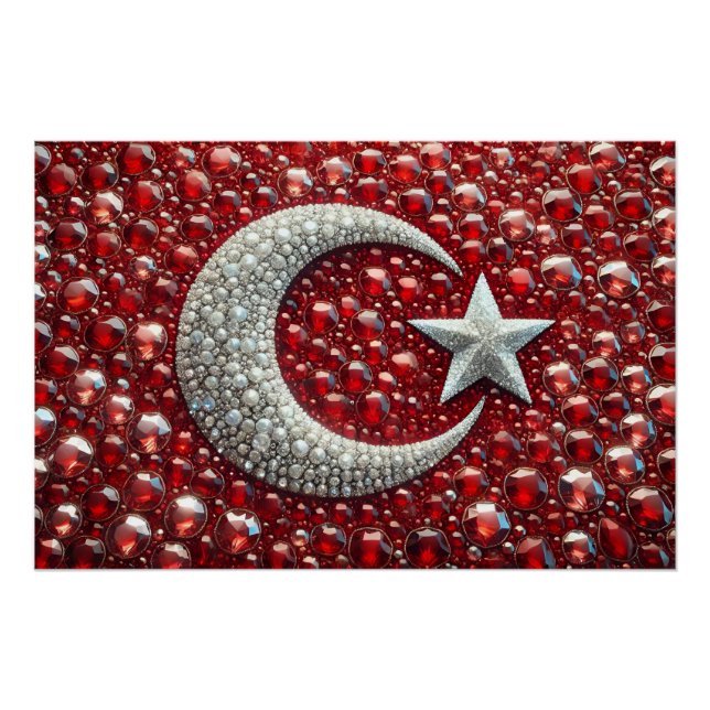 Wall poster with Turkish Colours Design (Front)