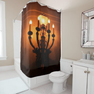 Wall Sconce Antique Aesthetic Shower Curtain