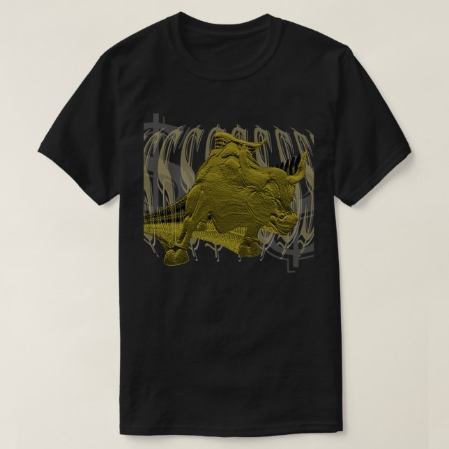 Wall Street Bull Graphic T-Shirt (Design Front)