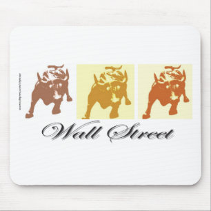 Wall Street Bull Market Mouse Pad