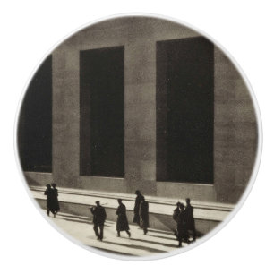 Wall Street (by Paul Strand, 1915) Ceramic Knob