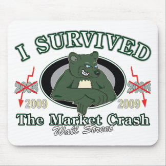 Wall-street/I Survived the Market Crash Mouse Pad