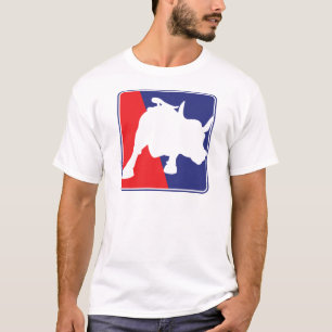 Wall Street Red White and Blue Bull T-Shirt