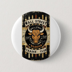 Wall Street Trader Button – Wear the Hustle, Pin