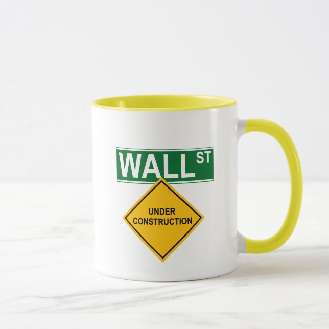 Wall Street Under Construction Mug (Right)