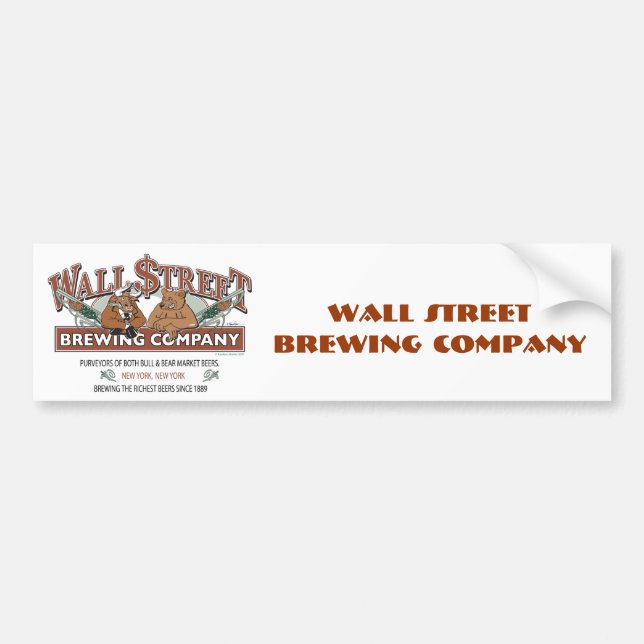 WALL-STRRET-BREWING-for-Caf Bumper Sticker (Front)