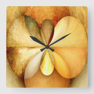 Wall Study Art Clock Square