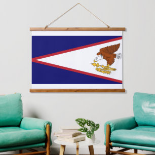 Wall tapestry with flag of American Samoa, U.S.A.