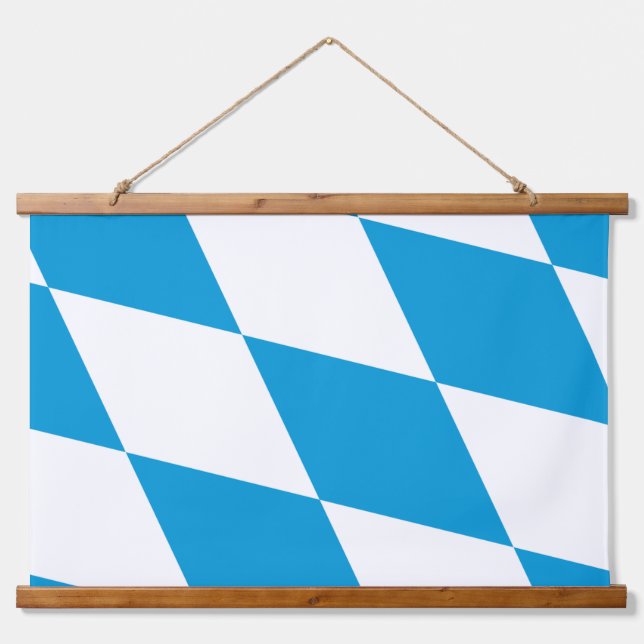Wall Tapestry with flag of Bavaria, Germany (Front)