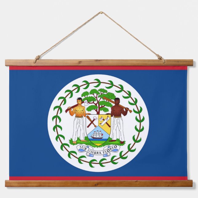 Wall Tapestry with flag of Belise (Front)