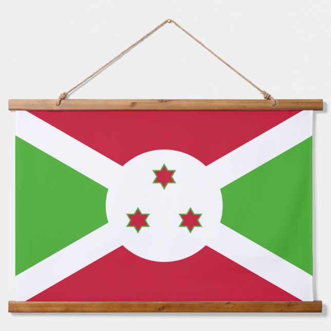 Wall Tapestry with flag of Burundi (Front)