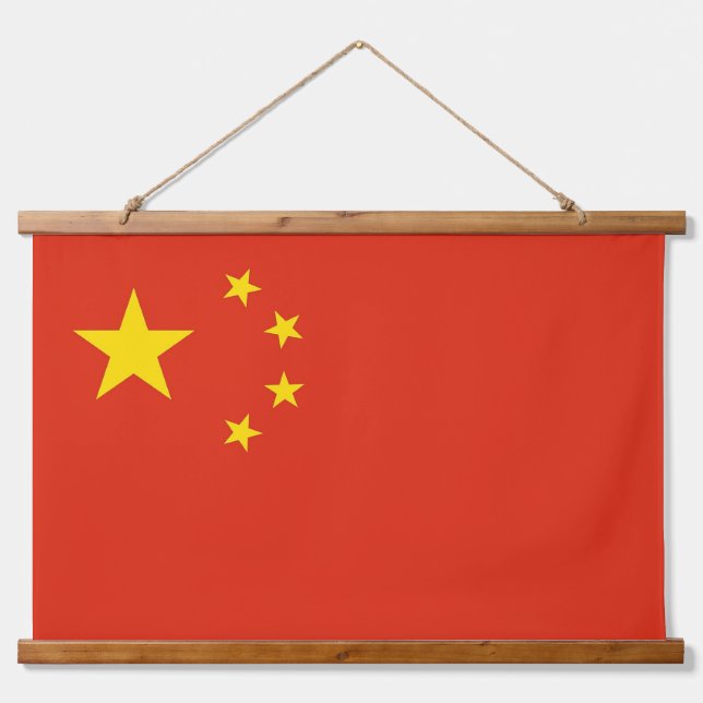 Wall Tapestry with flag of China (Front)