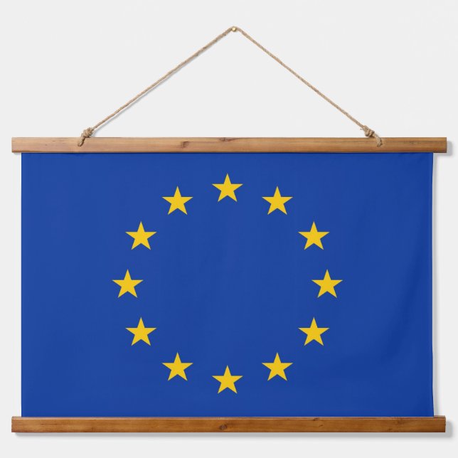 Wall Tapestry with flag of European Union (Front)