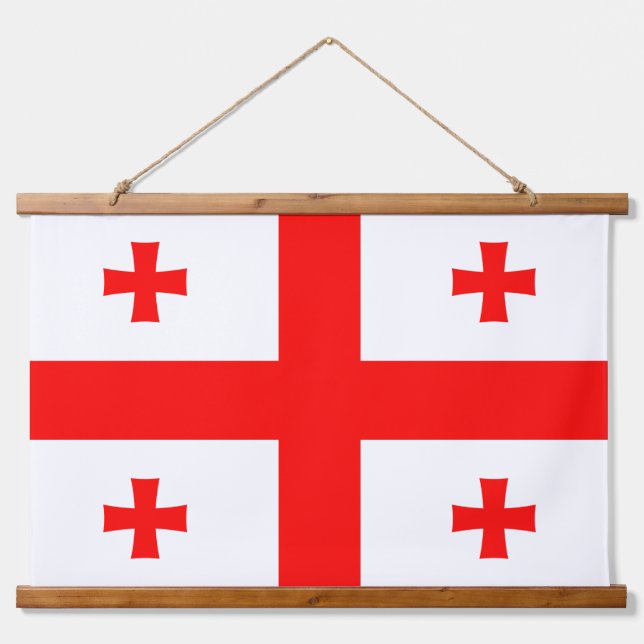 Wall Tapestry with flag of Georgia (Front)