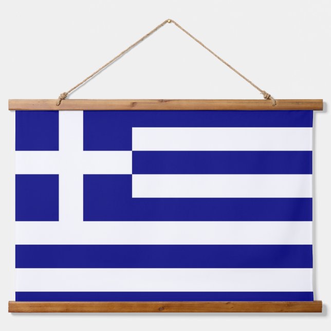 Wall Tapestry with flag of Greece (Front)