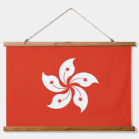 Wall Tapestry with flag of Hong Kong