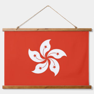 Wall Tapestry with flag of Hong Kong