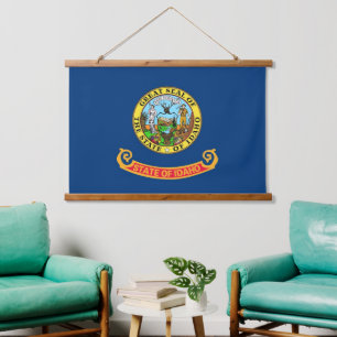 Wall tapestry with flag of Idaho, U.S.A.