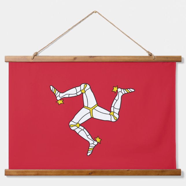 Wall Tapestry with flag of Isle of Man (Front)